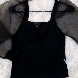 NWT Papaya blouse w balloon sleeves